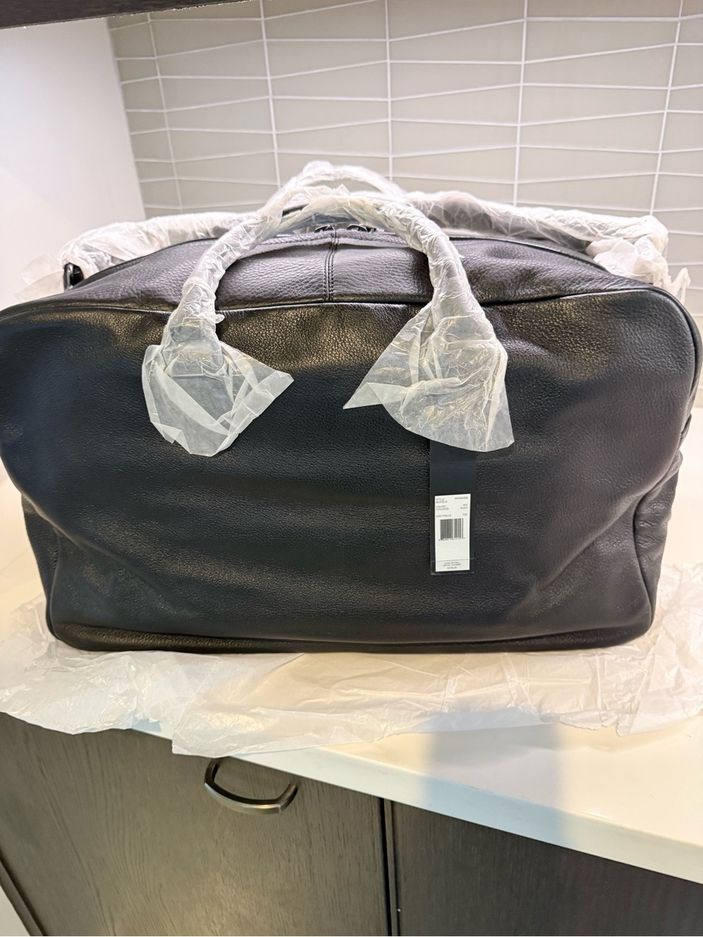 Marc by Marc Jacobs Black Leather Duffel Bag - Picture 4 of 10